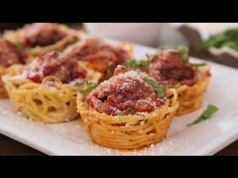 How to Make Spaghetti and Meatballs Muffin Bites | Appetizer Recipes | Allrecipes.com - UC4tAgeVdaNB5vD_mBoxg50w