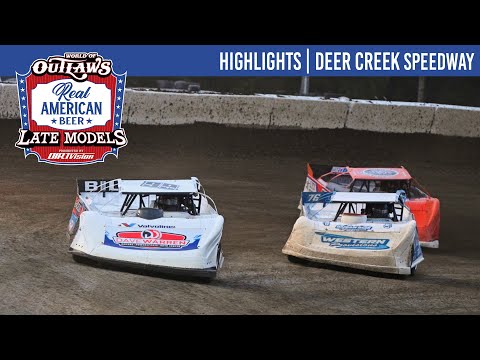 World of Outlaws Real American Beer Late Models | Deer Creek Speedway | July 4, 2025 | HIGHLIGHTS - dirt track racing video image