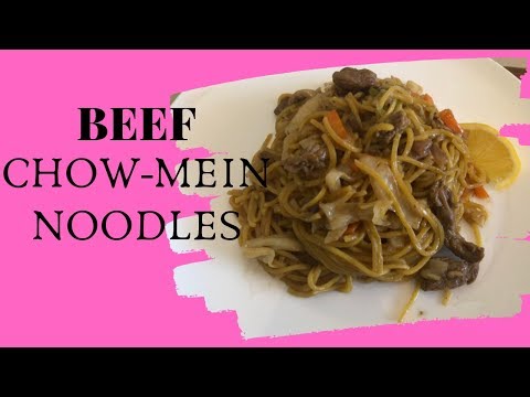 HOW TO COOK BEEF CHOW-MEIN NOODLES|| Quick and Easy Recipe