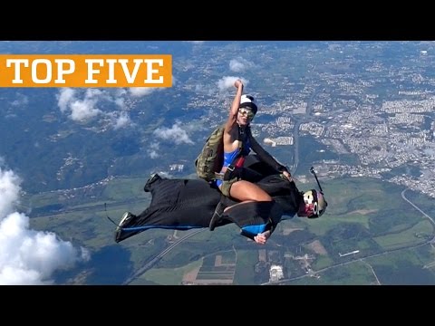 TOP FIVE: Skateboarding, Wingsuit Rodeo & Handstand Challenge | PEOPLE ARE AWESOME 2017 - UCIJ0lLcABPdYGp7pRMGccAQ