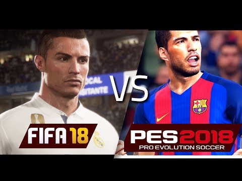 FIFA 18 vs PES 2018 Graphics Comparison - UC9WFZ0mp5QkNxIG7D17mN2Q