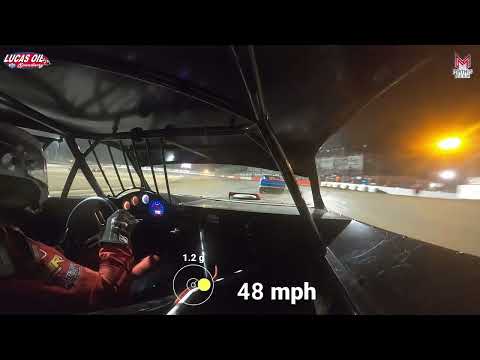 #25 Jeremy Vaughn - USRA Stock Car - 9-21-2024 Lucas Oil Speedway - In Car Camera - dirt track racing video image