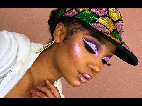 Purple Glitter Cut Crease Makeup Look | MakeupTiffanyJ - UCvlpldhpnxxrKQzI9-oXzCA