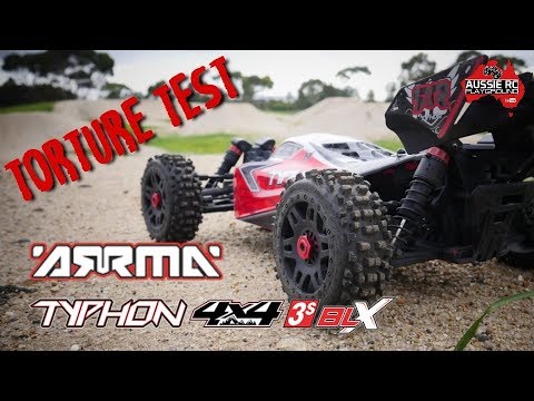 ARRMA Typhon 3S Torture Test on 3S LiPo with 20T pinion and Badlands - UCOfR0NE5V7IHhMABstt11kA