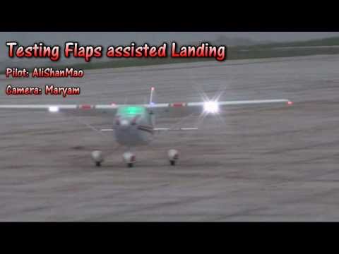 Lanyu Hobby Big EPO Cessna Flaps Testing - UCsFctXdFnbeoKpLefdEloEQ