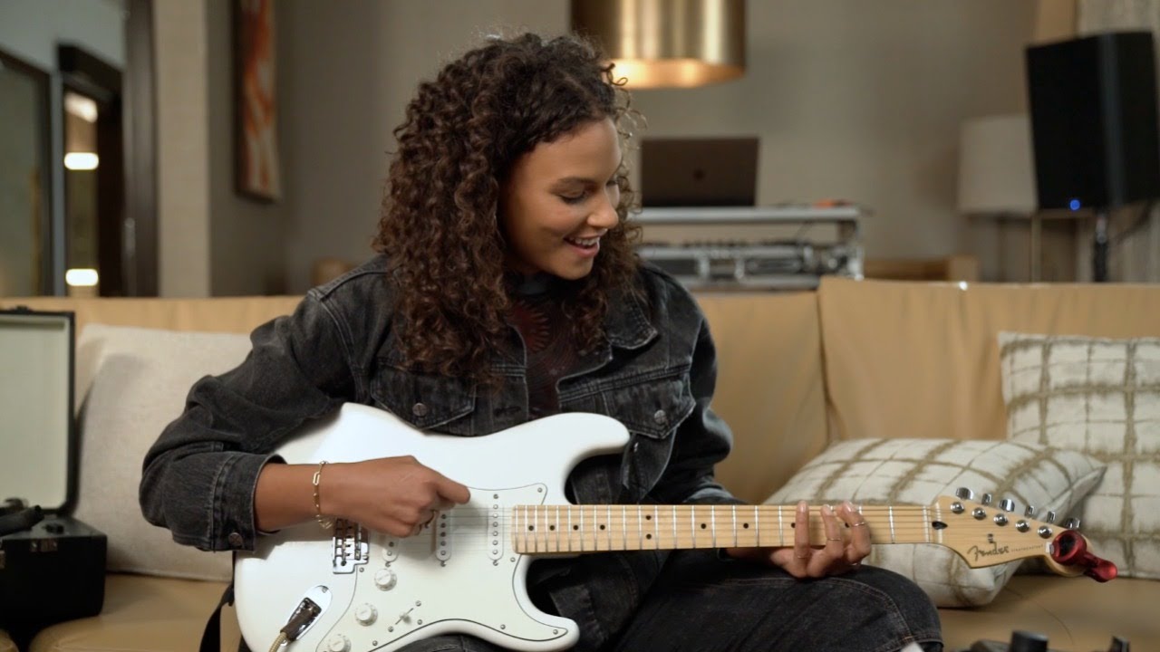 Marquita Pring Learns The Basics Of Electric Guitar