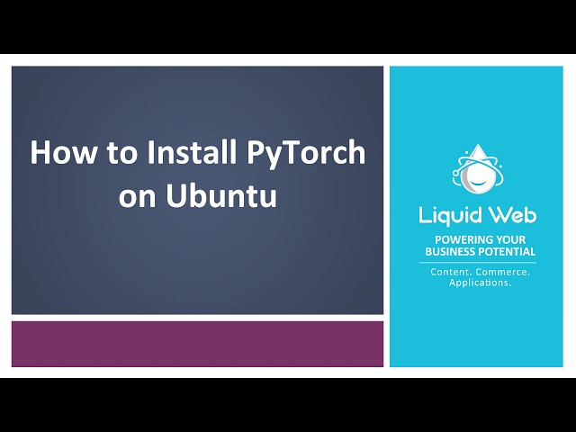 How to Install Pytorch for Ubuntu