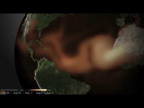 Saharan Dust Cloud Crossing The Atlantic | Animation - UCVTomc35agH1SM6kCKzwW_g