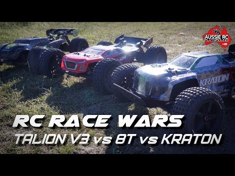 RC RACE WARS: Losi 8T vs TalionV3 vs KratonV3 - UCOfR0NE5V7IHhMABstt11kA