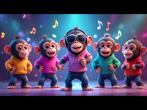 🐒🎶 Zehn kleine Zappelaffen – Zappeln mit Chimpy | Bewegungslied für Kinder Zählen lernen