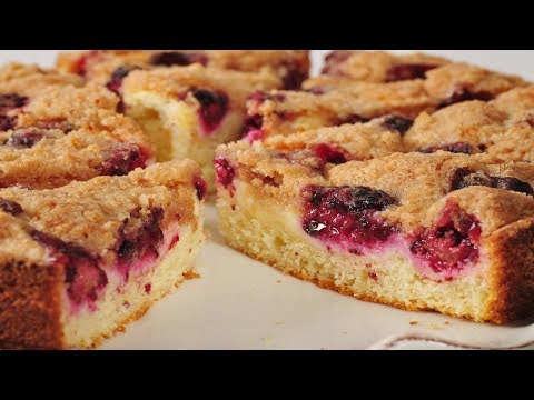 Blackberry Cream Cheese Coffee Cake Recipe Demonstration - Joyofbaking.com - UCFjd060Z3nTHv0UyO8M43mQ