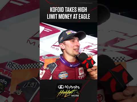 💰 Buddy Kofoid pockets big #highlimitracing money at Eagle Nationals 🏁🏆 - dirt track racing video image