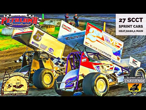 SCCT (27) Sprint Cars | Petaluma Speedway | June 10th, 2023 | FULL EVENT - dirt track racing video image
