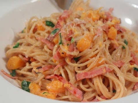 Ham & Butternut Squash Spaghetti Recipe - Easy Winter Pasta - UCRIZtPl9nb9RiXc9btSTQNw