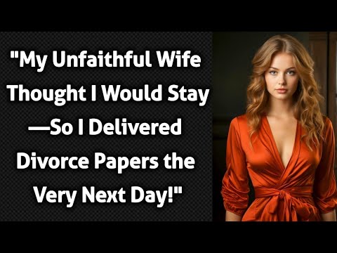 "My Unfaithful Wife Thought I Would Stay—So I Delivered Divorce Papers the Very Next Day!"