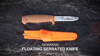Floating Mora knife with serrated blade - SRT Safe