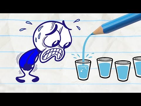 Pencilmate Gets All Wet -in- WATER ELSE? Pencilmation Compilation for Kids - UCUAL--p3qAa27luR0IYbjZA