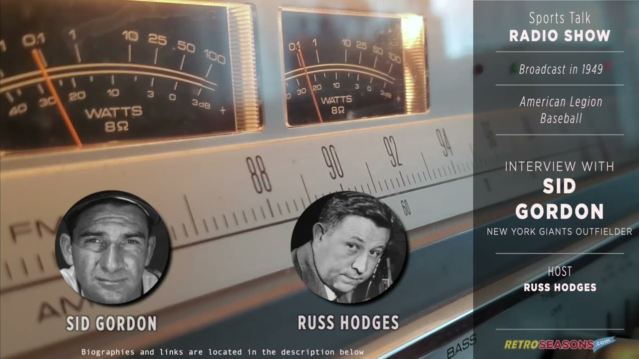 Russ Hodges Radio Interview with  Sid Gordon video clip