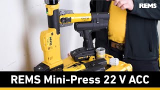 Torupress REMS Mini-Press 22V ACC Set M 15+18+22