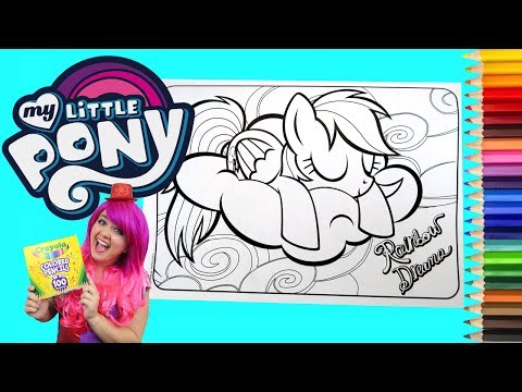 Coloring Rainbow Dash My Little Pony Coloring Book Page Crayola Colored Pencil | KiMMi THE CLOWN - UCiSRILqVmWbYfxgT3YNIRww