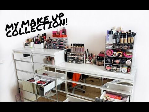 MY MAKE UP COLLECTION & STORAGE 2017 | Rachel Leary - UC-Um2u0Agv8Q-OhjO6FZk1g