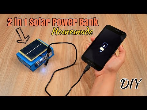 How to Make a 2 in 1 Solar Power Bank from Scrap Laptop Battery - Homemade - UCXvVAb441c5pLK_ksEK4F4A