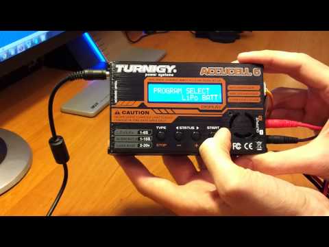 Пример зарядки аккумулятора с помощью Turnigy Accucel-6 50W 6A Balancer - UCT4m06QYDjxhJsCabV_7I9w