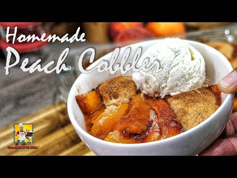 Homemade Peach Cobbler | #SoulFoodSunday