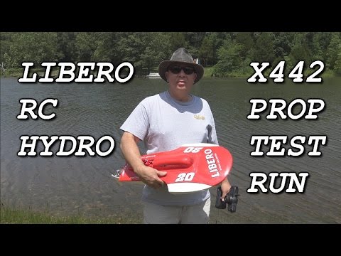 Libero RC Hydro X442 Prop test run - UC9uKDdjgSEY10uj5laRz1WQ