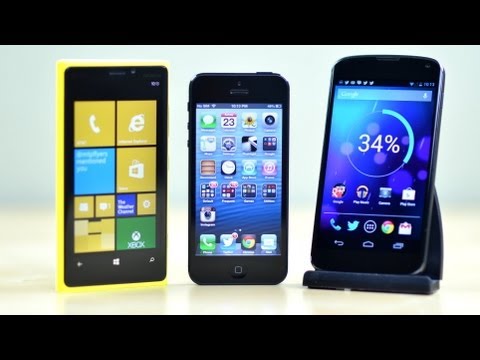 iPhone 5 vs Nexus 4 vs Lumia 920 - UCXGgrKt94gR6lmN4aN3mYTg