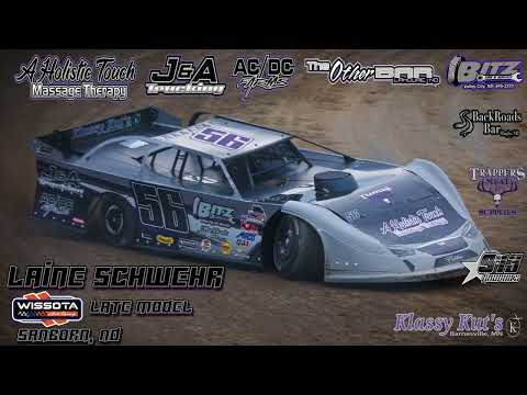 #56 Laine Schwehr 2023 WISSOTA Late Model Hi-Lites - dirt track racing video image