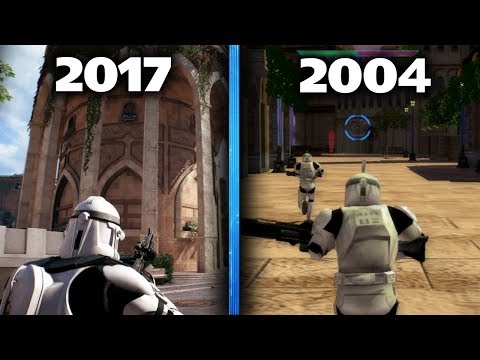 Star Wars Battlefront 2 - New Theed (2017) vs Old Theed (2004) Gameplay! | Star Wars HQ - UCA3aPMKdozYIbNZtf71N7eg