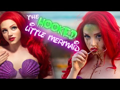 THE HOOKED LITTLE MERMAID (Ariel) Makeup Tutorial - Glam & Gore Disney Princess - UCoziFm3M4sHDq1kkx0UwtRw