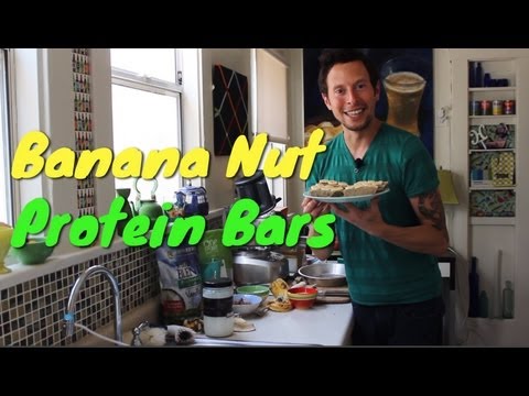 Banana Nut Protein Bars: Organic Vegan Superfood Recipe