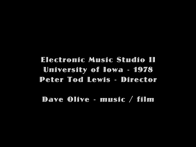 The University of Iowa’s Electronic Music Studios
