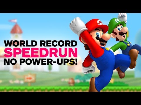New Super Mario Bros. 'No Power-Ups' World Record Speedrun - UCKy1dAqELo0zrOtPkf0eTMw