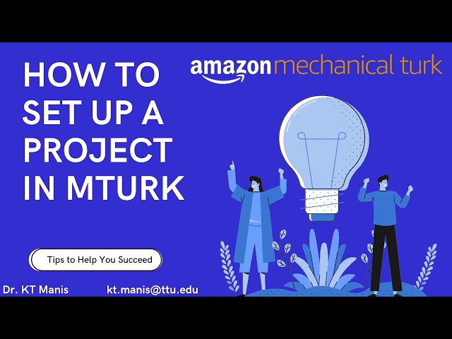 How to Use Mechanical Turk for Machine Learning