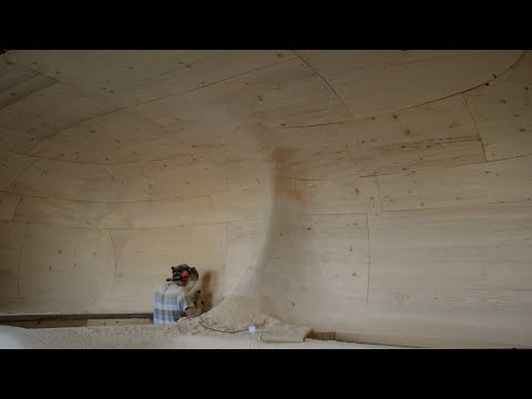 The making of the "Wooden Cave" by Tenon Architecture