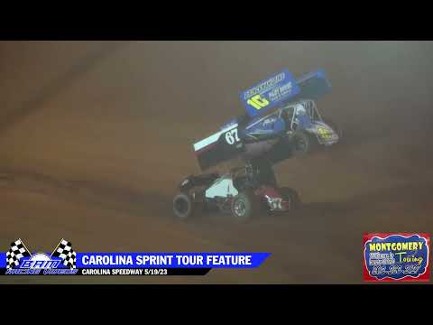 Carolina Sprint Tour Feature - Carolina Speedway 5/19/23 - dirt track racing video image
