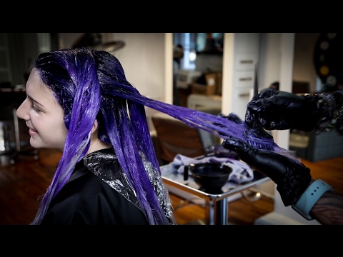 How I Color My Hair Blue And Purple Full Tutorial Chromacrowns