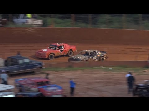 Great Race Stock V8 at Winder Barrow Speedway July 16th 2022 - dirt track racing video image