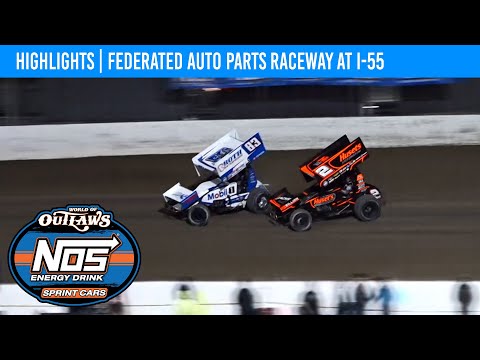 World of Outlaws NOS Energy Sprint Cars | Federated Auto Parts I55 | April 12, 2024 | HIGHLIGHTS - dirt track racing video image