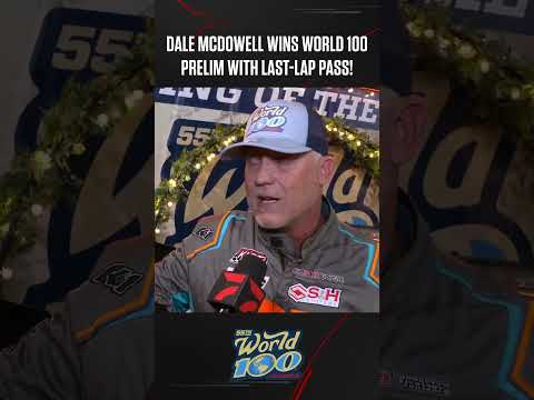 💪 &quot;Them young guys make you dig deep when you're 59 years old!&quot; - Dale McDowell #World100 - dirt track racing video image