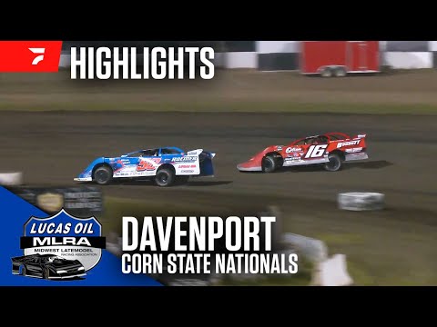 Corn State Nationals | Lucas Oil MLRA Late Models at Davenport Speedway 9/14/24 | Highlights - dirt track racing video image