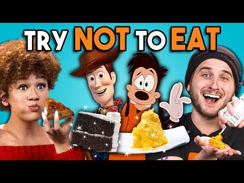 Try Not To Eat Challenge - Disney Food #3 | People Vs. Food - UCHEf6T_gVq4tlW5i91ESiWg