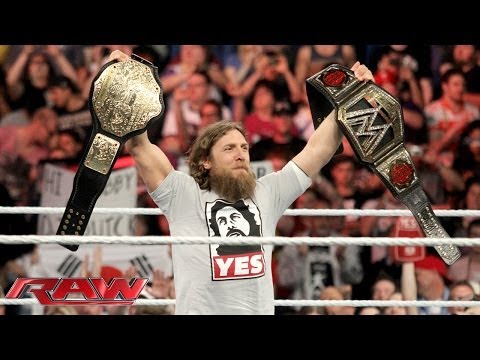 Daniel Bryan celebrates his WWE World Heavyweight Championship victory: Raw, April 7, 2014 - UCJ5v_MCY6GNUBTO8-D3XoAg