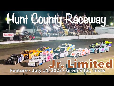 Junior Limited Feature - Hunt County Raceway - July 14, 2023 - Greenville, Texas - dirt track racing video image