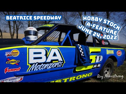 06/24/2022 Beatrice Speedway Hobby Stock A-Feature - dirt track racing video image
