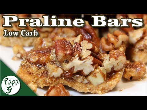 Pecan Praline Bar – Pralines – Low Carb Keto Dessert Recipe