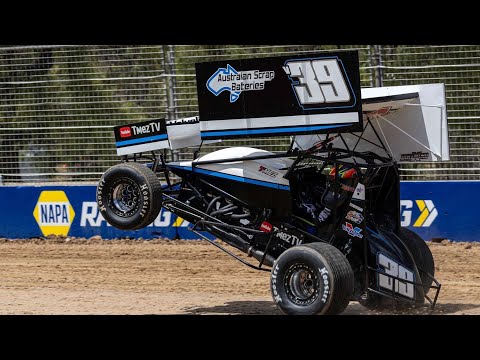 Media Day Sprint Cars at the V8 Supercars Race - dirt track racing video image